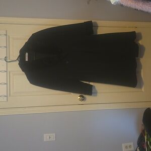 MDP Designs Wool Coat with Faux Fur around the neck